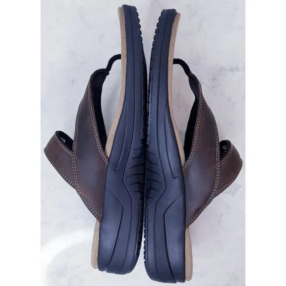 NWOT ORTHOFEET Eldorado Men's Size 12D Thong/Toe Post Sandals in Brown