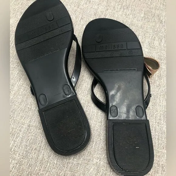 NWOT Melissa Black Jelly Sandals
