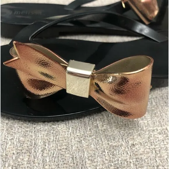 NWOT Melissa Black Jelly Sandals