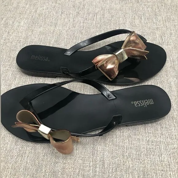 NWOT Melissa Black Jelly Sandals