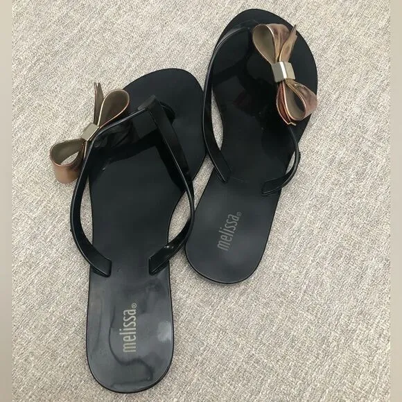 NWOT Melissa Black Jelly Sandals