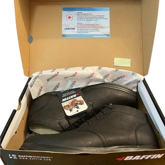 NWT Baffin Men's California Casual Hiking Boots, black, size 13