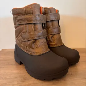 NWT Carter’s Brown Deltha Lug Sole Snow Boots Toddler Size 12