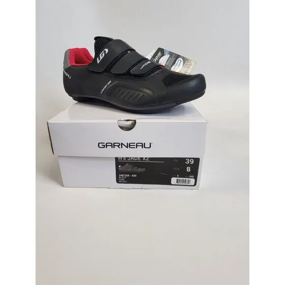NWT‎ Louis Garneau Carbon XZ Road Women's Shoes - Black - Size - EU39 US8