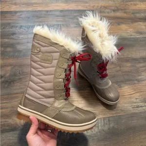 NWT Sorel Tofino II Faux Fur Lined Waterproof Snow Boots Youth Kids Girls Size 4