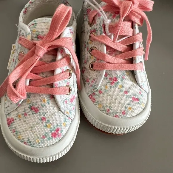 NWT Superga x Loveshackfancy kids sneakers