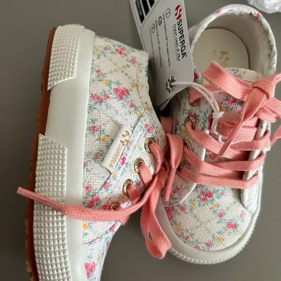 NWT Superga x Loveshackfancy kids sneakers