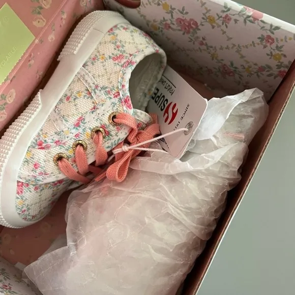 NWT Superga x Loveshackfancy kids sneakers