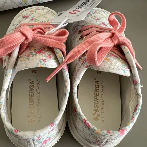 NWT Superga x Loveshackfancy kids sneakers
