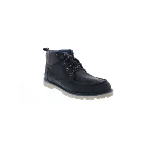 NWT TOMS Mens Black Treaded Hawthorne Round Toe Block Heel Hiking Boots 8.5