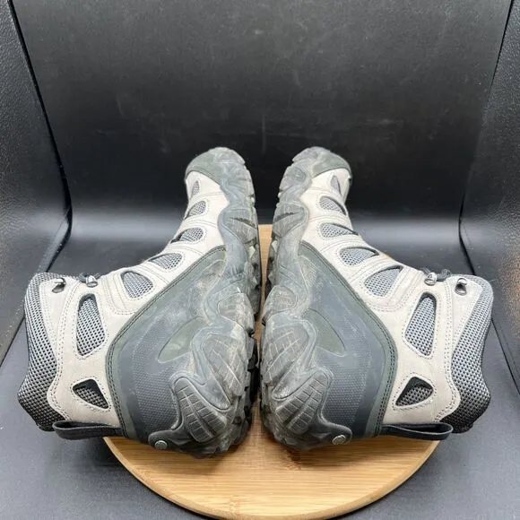 Oboz Sawtooth II Mid Men’s Size 13 Waterproof Leather Hiking Boots Gray Lace Up