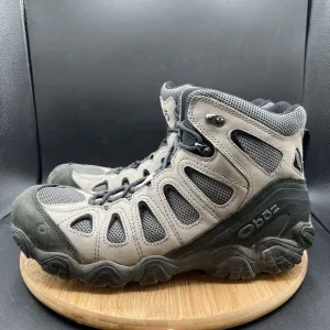 Oboz Sawtooth II Mid Men’s Size 13 Waterproof Leather Hiking Boots Gray Lace Up