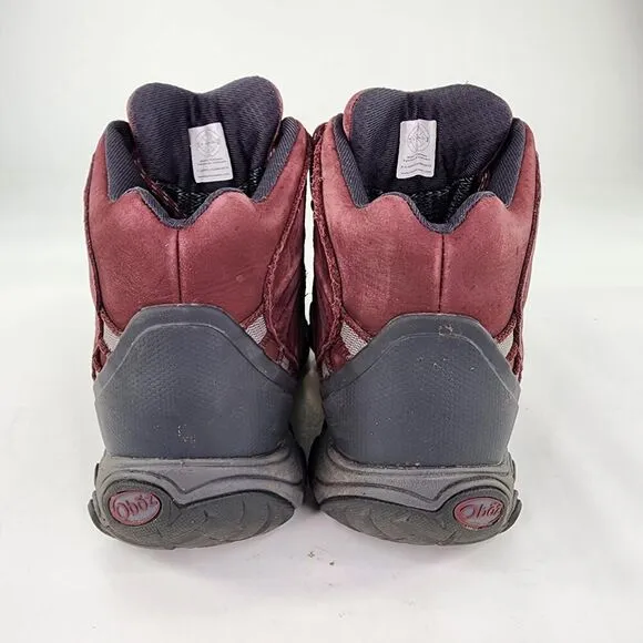 Oboz Bridger Mid Waterproof Nubuck Boot US 6.5 Womens Burgandy Hiking Boots
