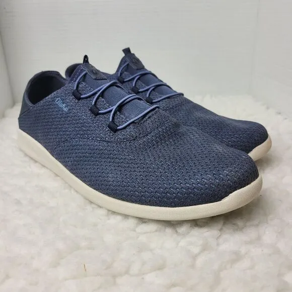Olukai AlapaLi Mens Size 12 Navy Blue Mesh Low  Slip On Sneaker Shoes