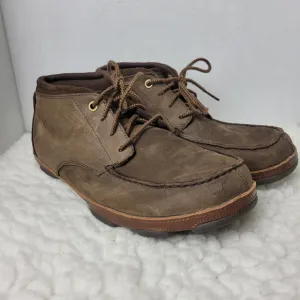 Olukai Hamakua Men's Boots Size 10 M Brown Leather Chukka Ankle Hiking Boots