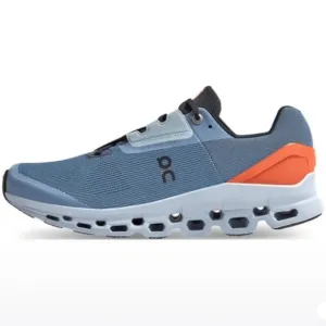 On Running Cloudstratus Helion lake blue orange running walking gym shoes Sz 8.5