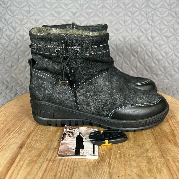 OTBT Fanfare Boots Women’s 8 Snow Reversible Spikes Black