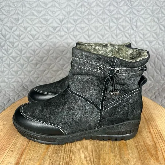 OTBT Fanfare Boots Women’s 8 Snow Reversible Spikes Black