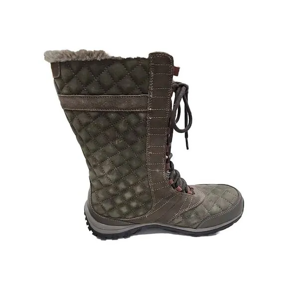 Patagonia Canteen Boots Olive Nite Waterproof Faux Fur Winter Snow Women's 11
