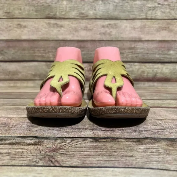 Pedro Garcia Yellow Suede Jules Sandals