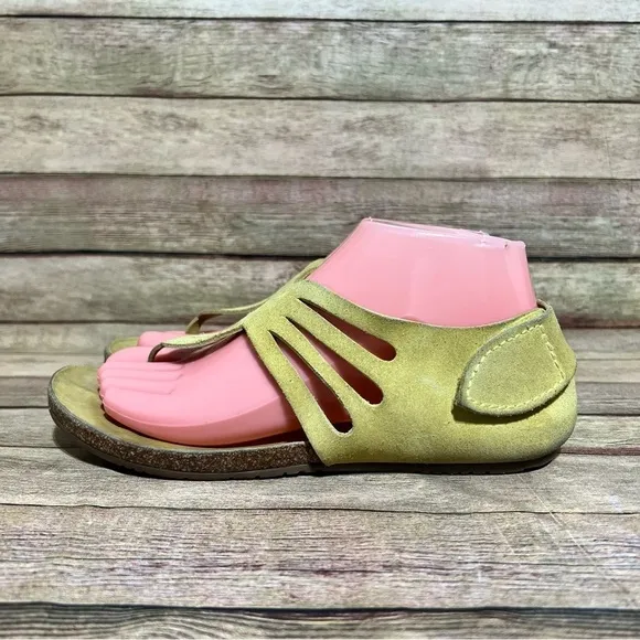 Pedro Garcia Yellow Suede Jules Sandals
