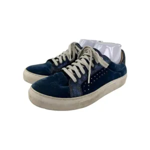 PENELOPE CHILVERS Paradise Velvet/Metallic Sneakers US 7.5 Blue Trainer Shoes
