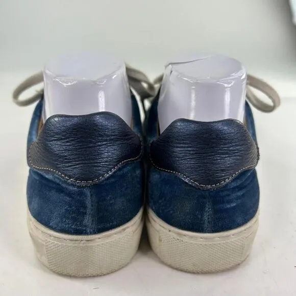 PENELOPE CHILVERS Paradise Velvet/Metallic Sneakers US 7.5 Blue Trainer Shoes