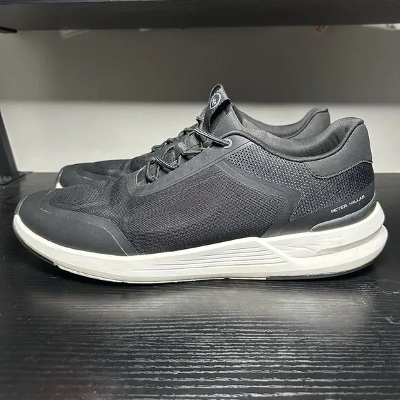 Peter Millar Mens Size 13 Camberfly Sneaker Black Shoes Casual