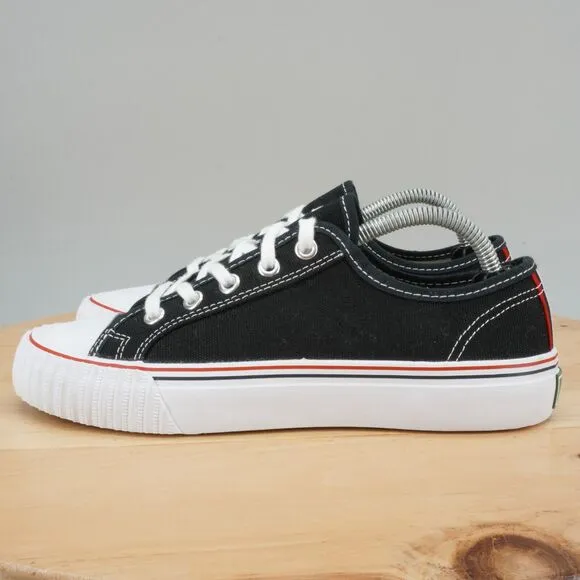 PF Flyers Center Lo Womens Size 6 Shoes Black White Low Top Casual Sneakers NEW