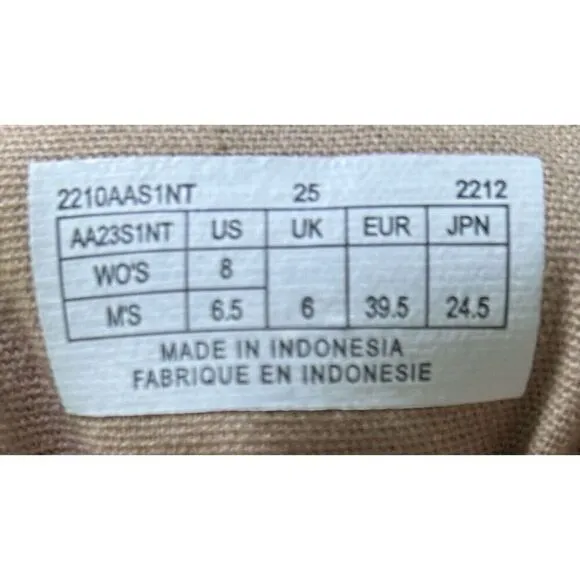 PF Flyers Shoes Beige Sz Men's 6.5 Women's 8 Suede Leather Hightop Sneakers