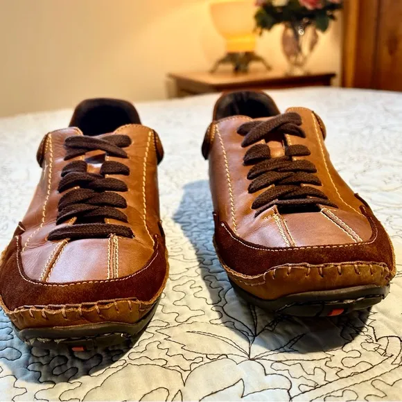 PIKOLINOS Fuencarral Brown Leather Lace Up Brown Casual Shoes Men's 8.5 EUR 42