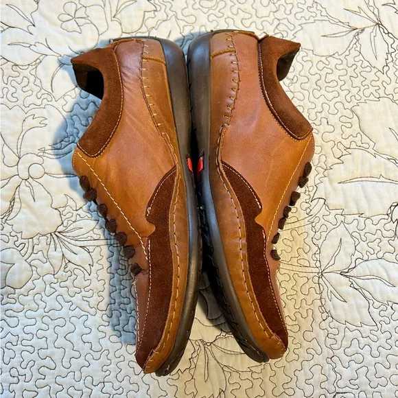 PIKOLINOS Fuencarral Brown Leather Lace Up Brown Casual Shoes Men's 8.5 EUR 42