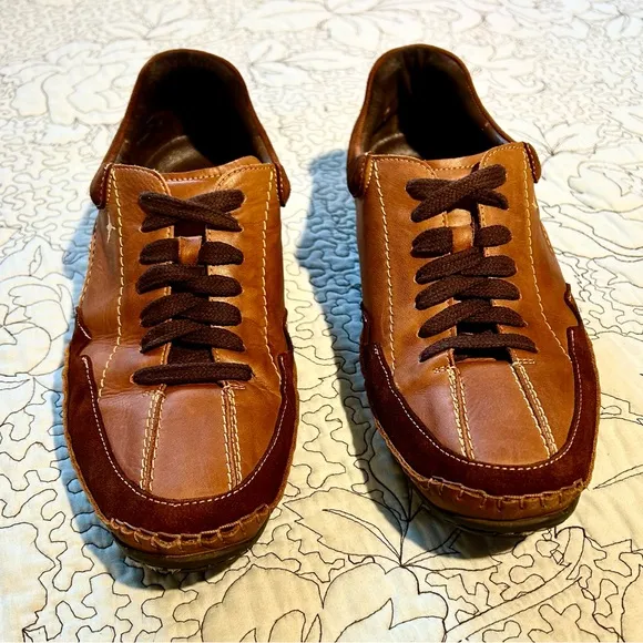 PIKOLINOS Fuencarral Brown Leather Lace Up Brown Casual Shoes Men's 8.5 EUR 42