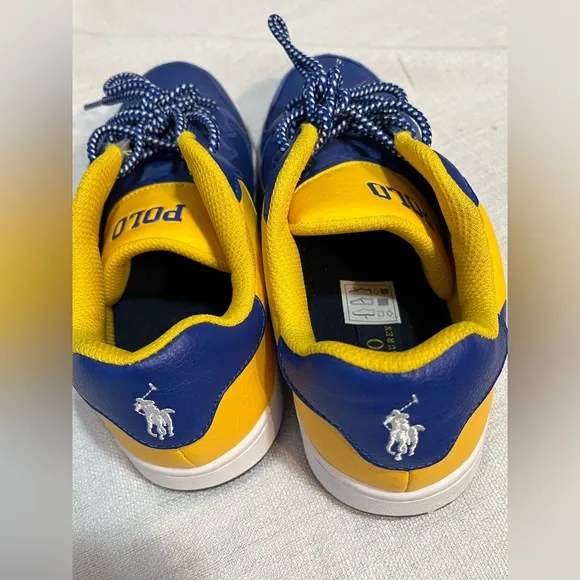 Polo Ralph Lauren Jessup Flag Blue Boys Sneakers Shoes Size 5.5