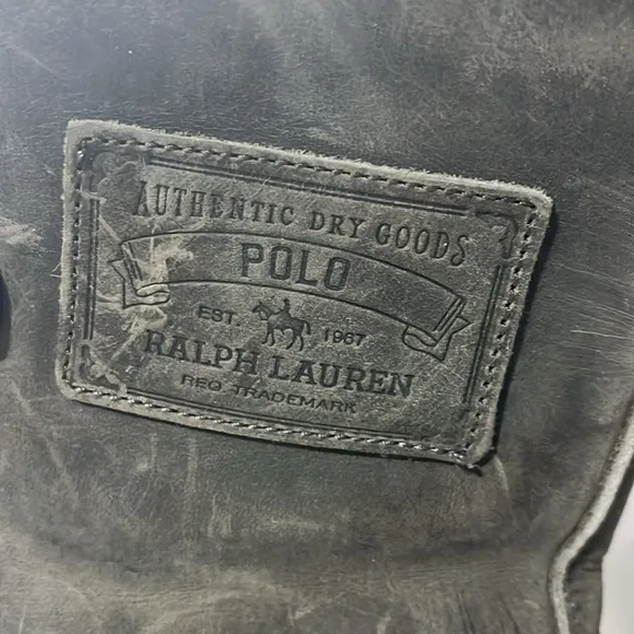 Polo Ralph Lauren Landen Winter Duck Snow Boots black grey Mens 12