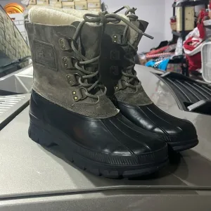 Polo Ralph Lauren Landen Winter Duck Snow Boots black grey Mens 12
