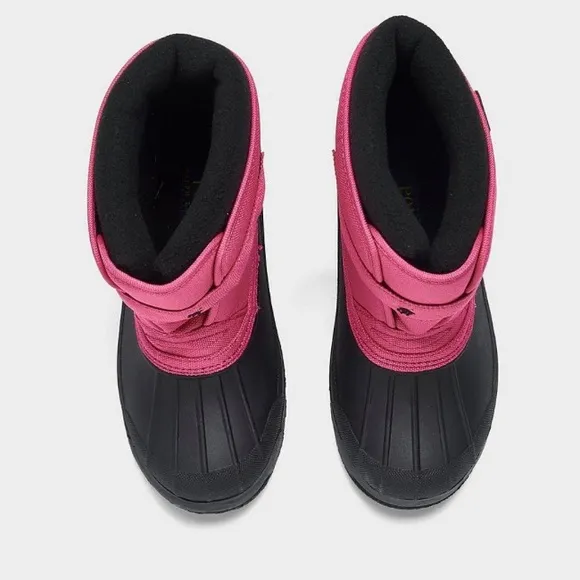 Polo Ralph Lauren Little Girls Everlee Fleece Winter Boots Pink/Black NIB NEW