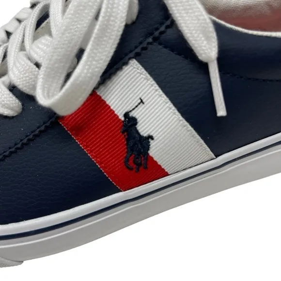 Polo Ralph Lauren Big Boys Size 5 Westcott 11 Leather tie shoes sneakers New
