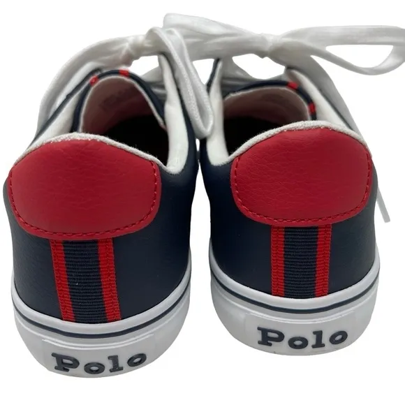 Polo Ralph Lauren Big Boys Size 5 Westcott 11 Leather tie shoes sneakers New