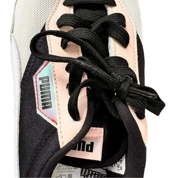 Puma Cruise Rider Iridescent Black &amp; Pink Lace Up Sneakers. Shoes. 7.5.