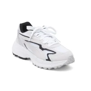 PUMA GOLF White/silver Men's Leather Teveris Golf Shoes