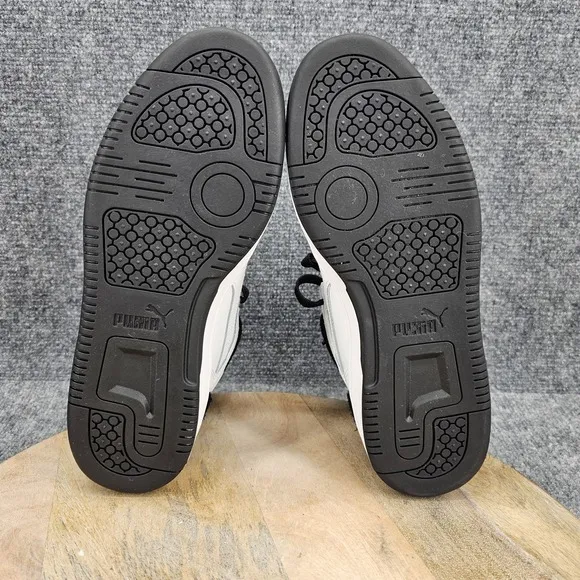 Puma Rebound Layup Mid Mens Size 9 White Black Shoes Trainers Casual Sneakers