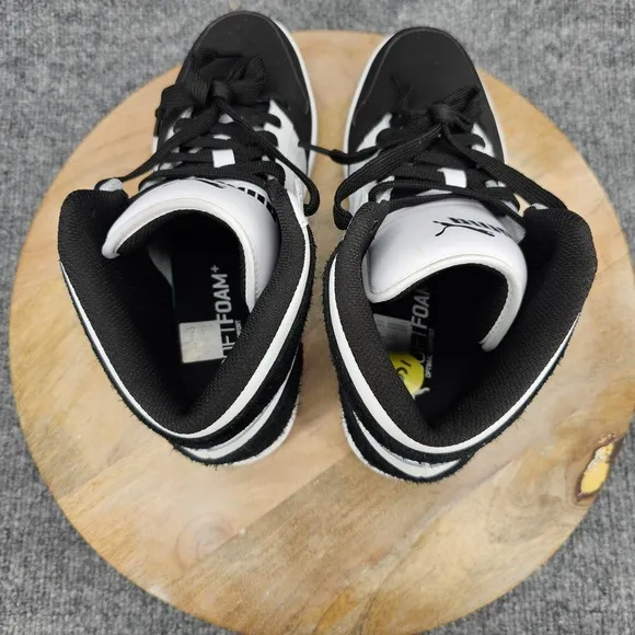 Puma Rebound Layup Mid Mens Size 9 White Black Shoes Trainers Casual Sneakers