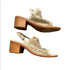 Rag &amp; Bone Cream Tan Suede Sandals, size 36.5