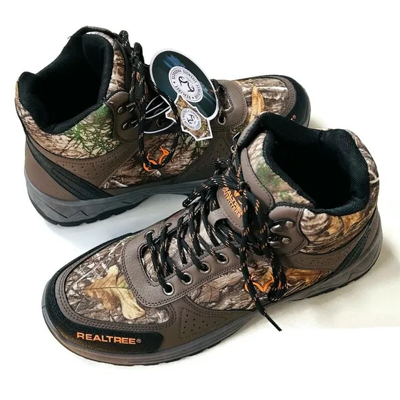 Realtree Outfitters Mens Trace Camo Brown Boots Size 13