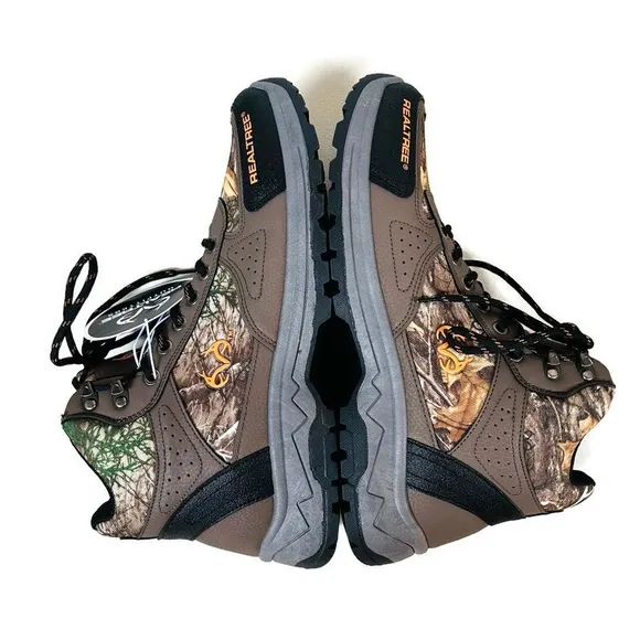Realtree Outfitters Mens Trace Camo Brown Boots Size 13