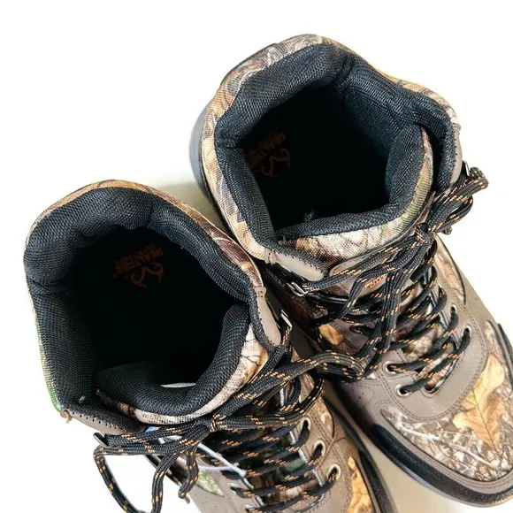 Realtree Outfitters Mens Trace Camo Brown Boots Size 13