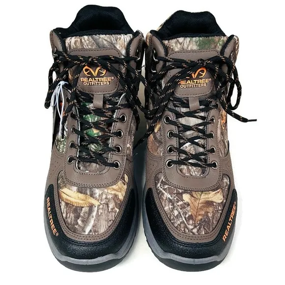 Realtree Outfitters Mens Trace Camo Brown Boots Size 13