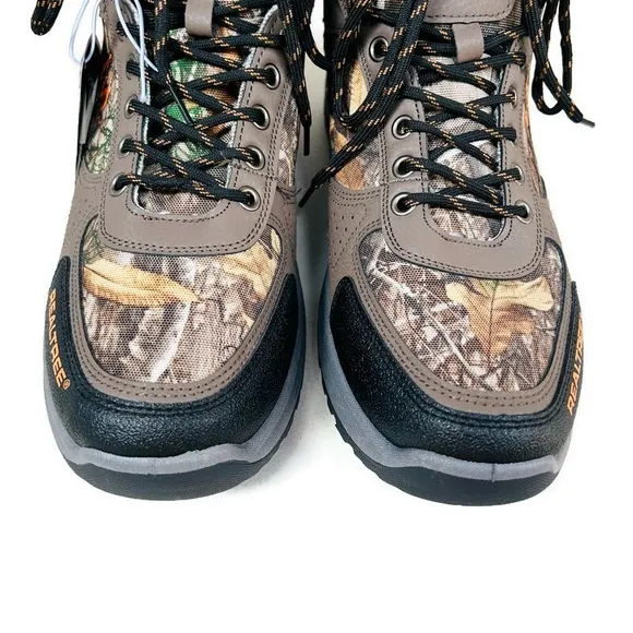 Realtree Outfitters Mens Trace Camo Brown Boots Size 13