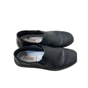 Rieker Antistress Casual Shoes Loafers Mens US Size 12 EU 45 Black Leather Wide